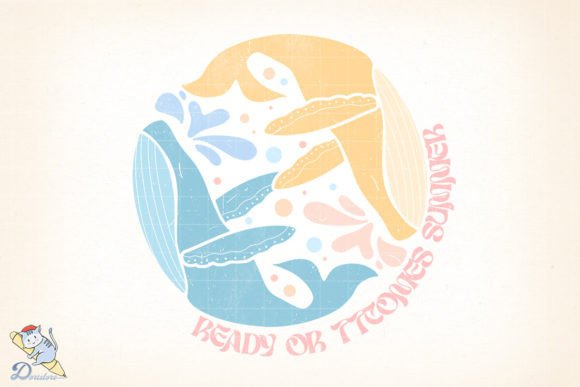 Boho Beach Summer PNG: Freehand Art for Creators