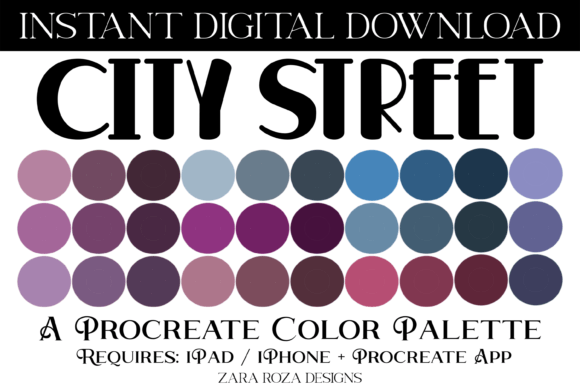 City Street Procreate Color Palette: A Workflow Guide for Digital Artists