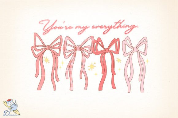 Coquette Sweet You Re My Everything: A Timeless Digital Art Piece for Creative Projects
