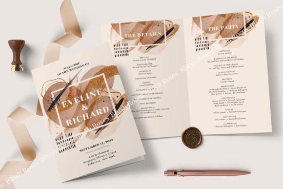 Elevate Your Wedding Day with the Terracotta Rose Gold Glitter Folded Prog