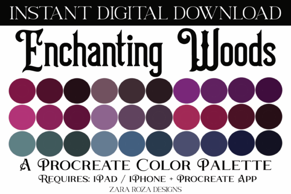 Enchanting Woods Procreate Color Palette
