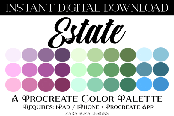 Estate Procreate Color Palette Guide