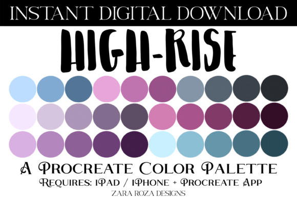 Evaluating the High-Rise Procreate Color Palette for Digital Art and Planning