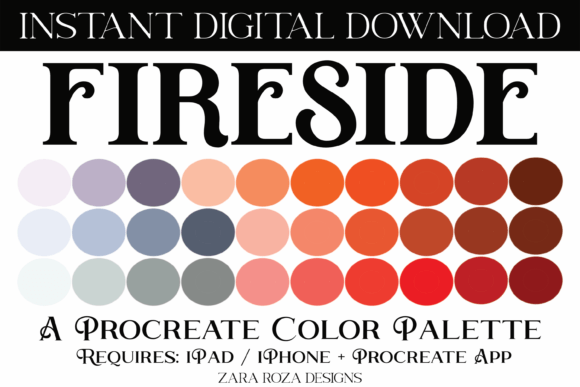 Fireside Procreate Color Palette: A Practical Review for Digital Artists