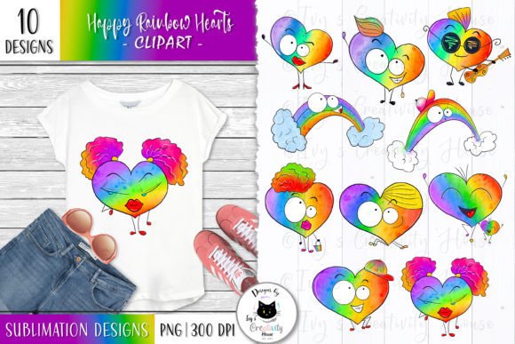 Funny Rainbow Hearts Clipart Pride PNG: A Guide to Authentic Digital Assets
