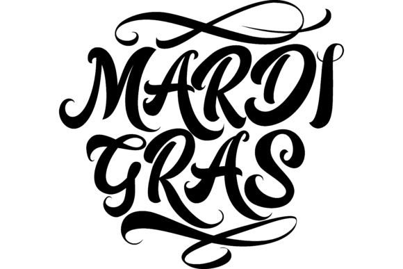 Mardi Gras Lettering: Creative Inscription