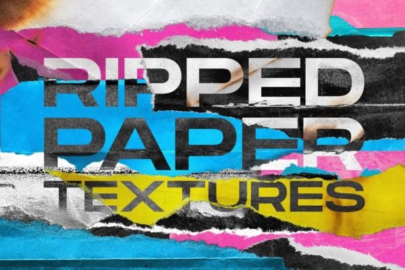 Revitalizing Digital Design with High-Quality Ripped Paper Textures
