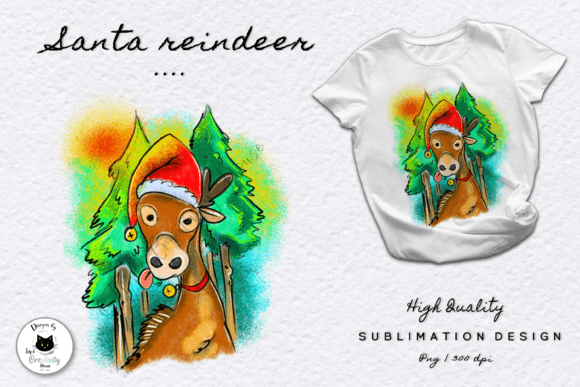 Strategic Uses of Santa Reindeer Christmas Illustration for Creative Entrepreneurs