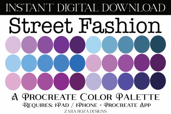 Street Fashion Procreate Color Palette Guide