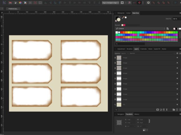Tag Templates Smudged-Edges Overlay