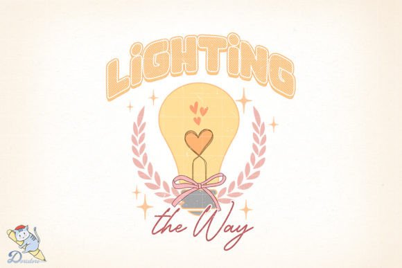 Teacher Lighting the Way: A Hand-Drawn Digital Illustration