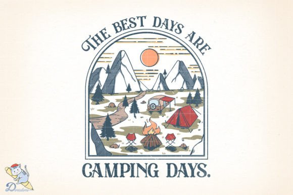 The Best Days Are Camping Days: A Handcrafted Digital Art Experience
