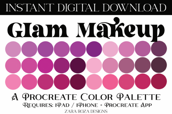 Unlock Your Creative Potential with the Glam Makeup Procreate Color Palette