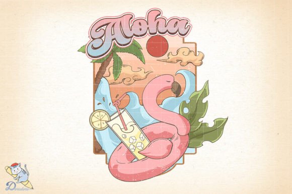 Vintage Beach Aloha Sublimation: Bringing Hand-Drawn Art to Life